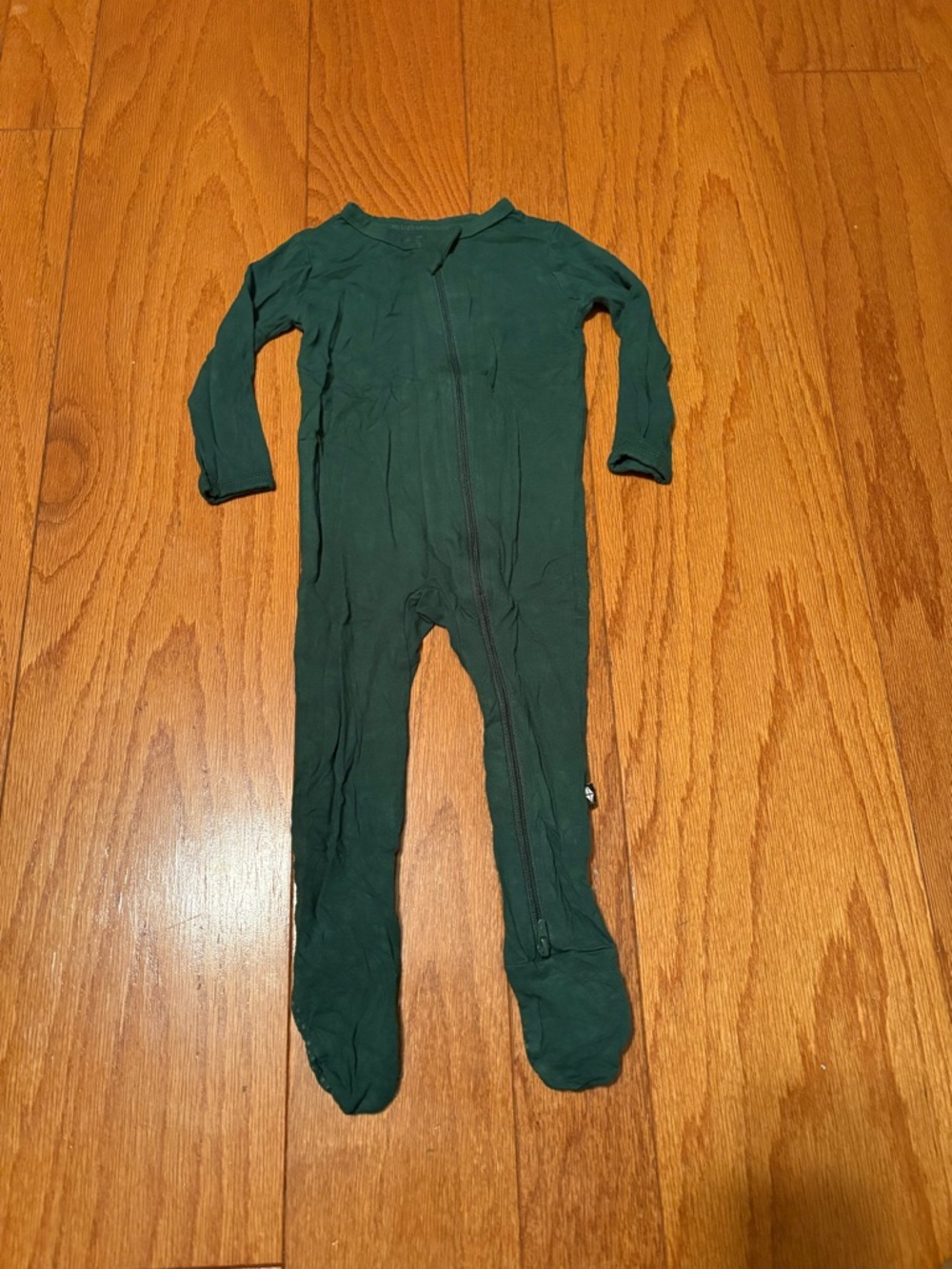 Kyte Baby Forest Green Bamboo Footie Pajama- 6-12 months